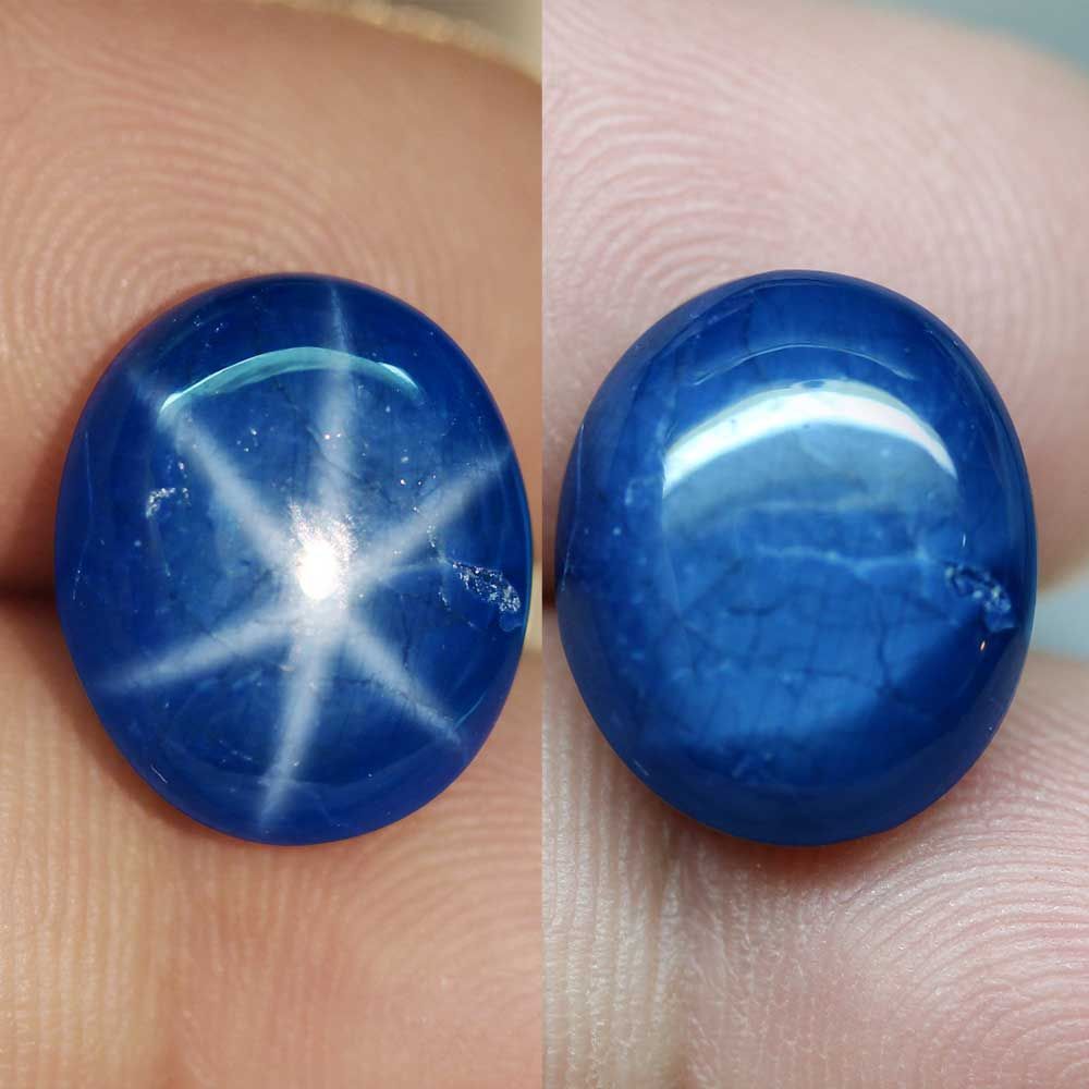 天然超大粒スターサファイアルース 14.60ct:1525】Sapphire