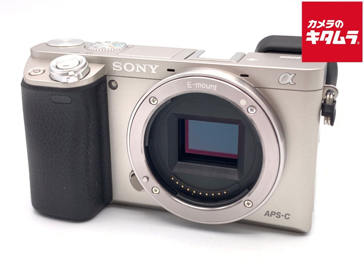 並品 ソニー α6000 ボディ シルバー ILCE-6000 S