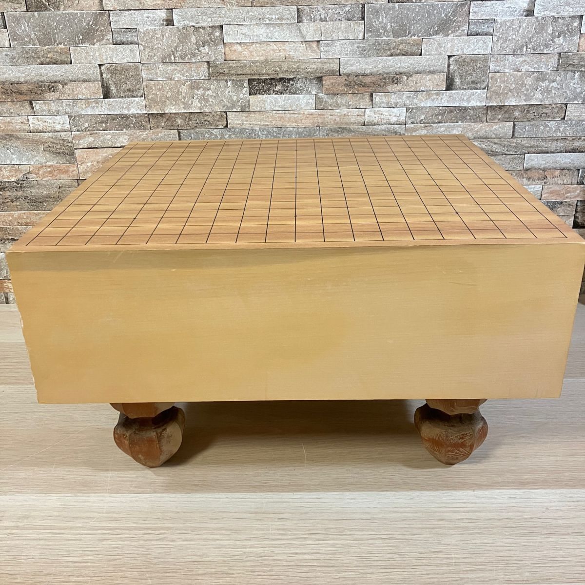 碁盤 / 本榧 】 未使用品 木製 囲碁 高級 5寸8分 ヘソあり 本かや 本榧