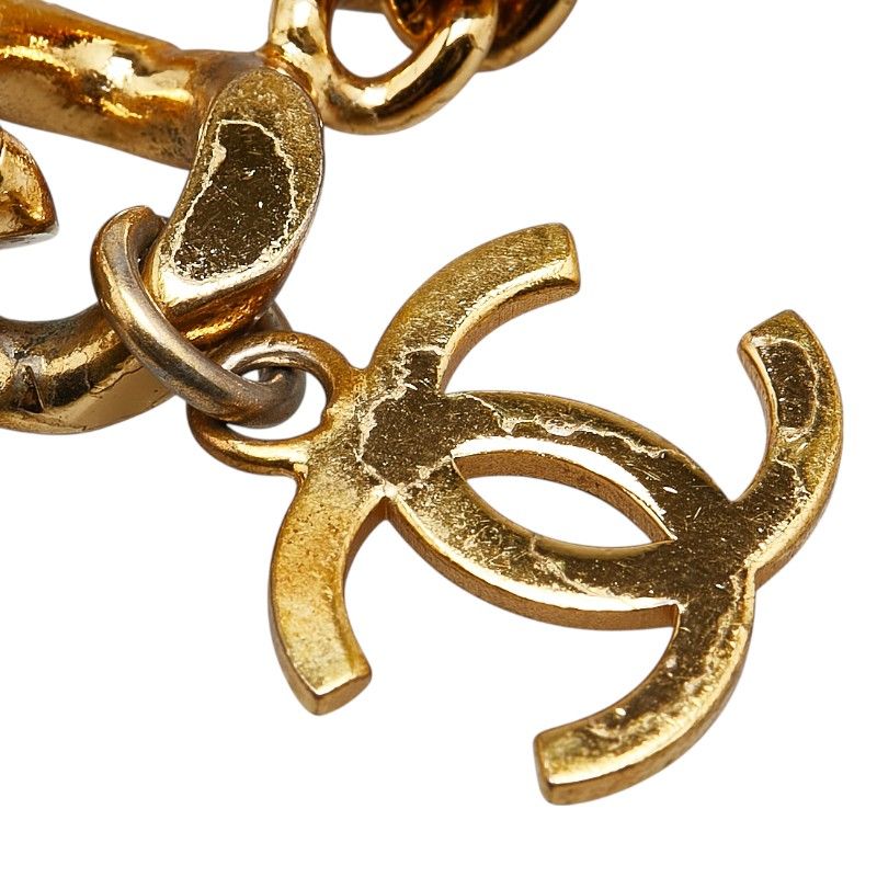 CHANEL レザーゴールドブレスレット 楽天市場】シャネル CHANEL ロゴプレート チェーンレザー