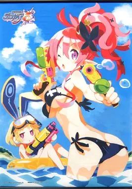 限定セール，人気セール 【中古】タペストリー セラフィーヌ＆ウサリア 描き下ろしB2タペストリー 「PS4ソフト 魔界戦記ディスガイア5 初回限定版」 WonderGOO予約特典 タペストリー