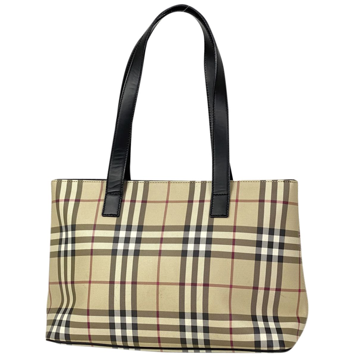 バーバリー BURBERRY チェック柄 トートバッグ トートバッグ PVC