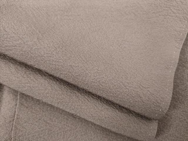 平和屋着物●上質な色無地 梅鼠色 正絹 AABC3270ck