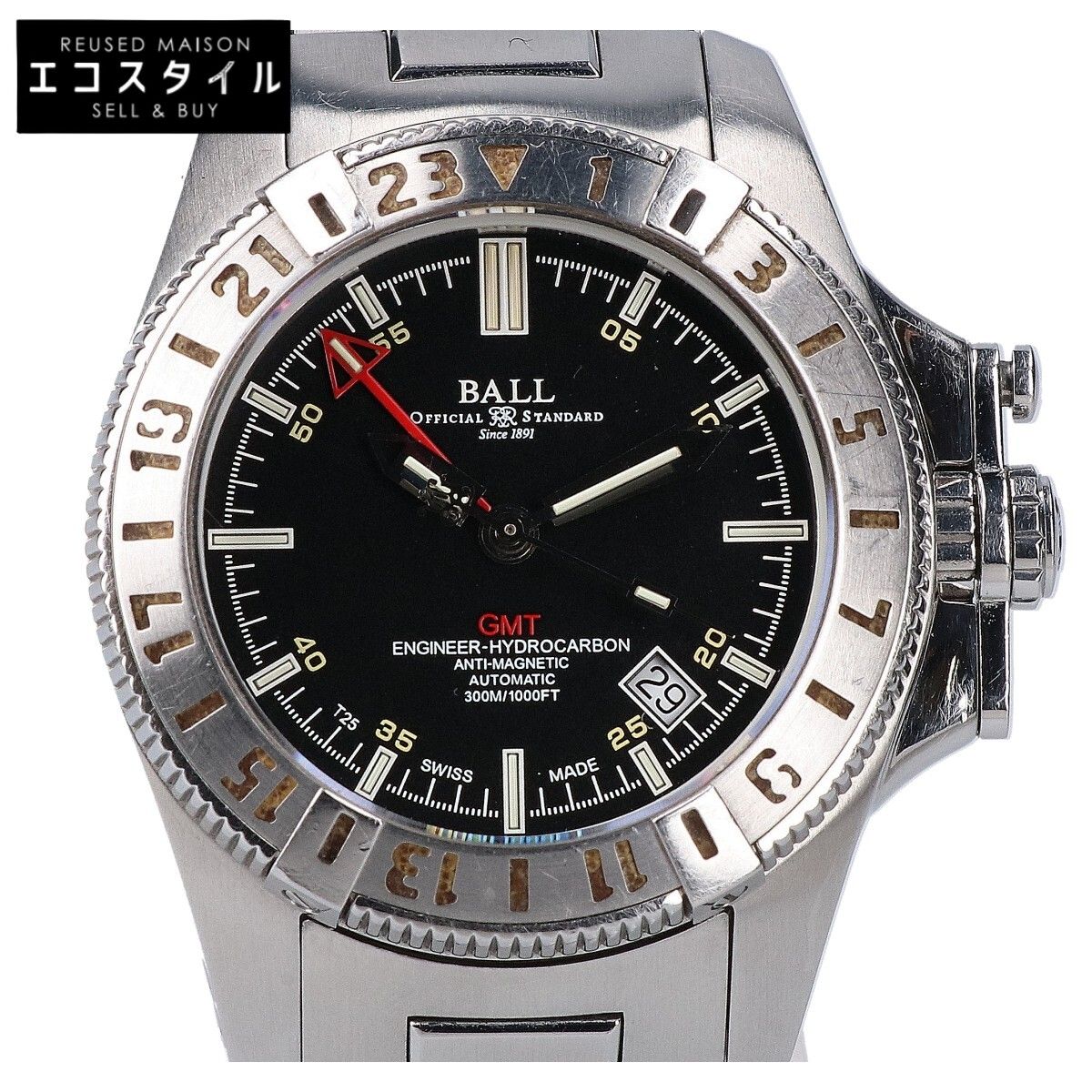 BALL ボールウォッチ DG1016A-SJ-BK エンジニアハイドロカーボンGMT 自動巻き