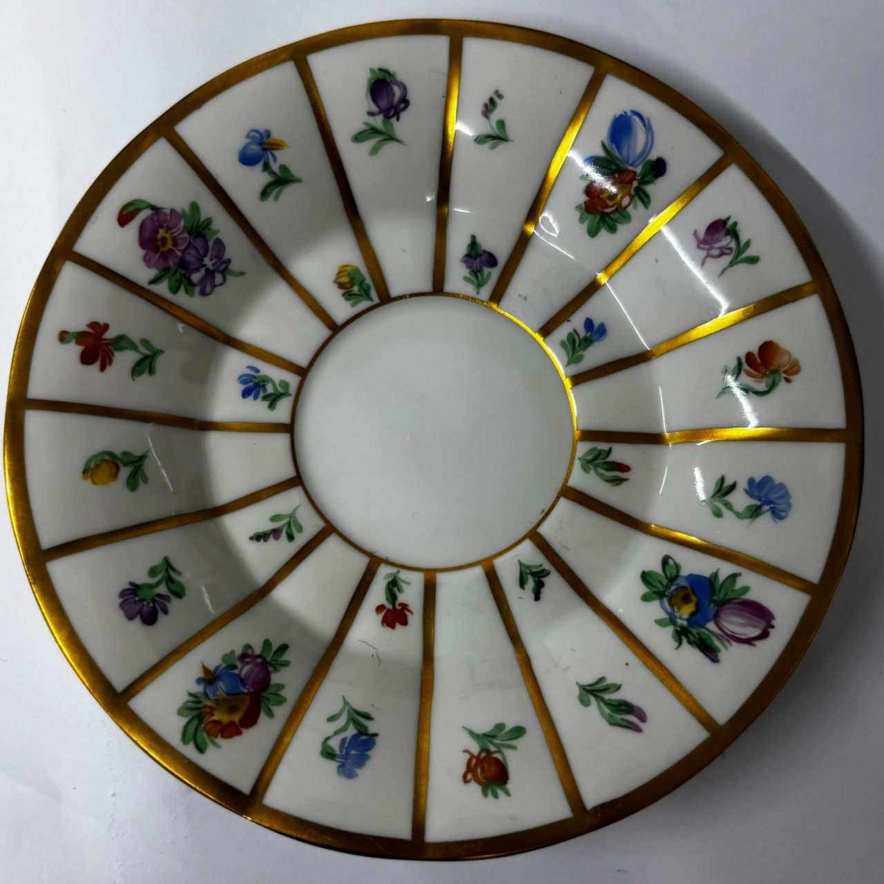 豪華24金ロイヤルコペンハーゲン ヘンリエッテ極太金彩20cm×2枚