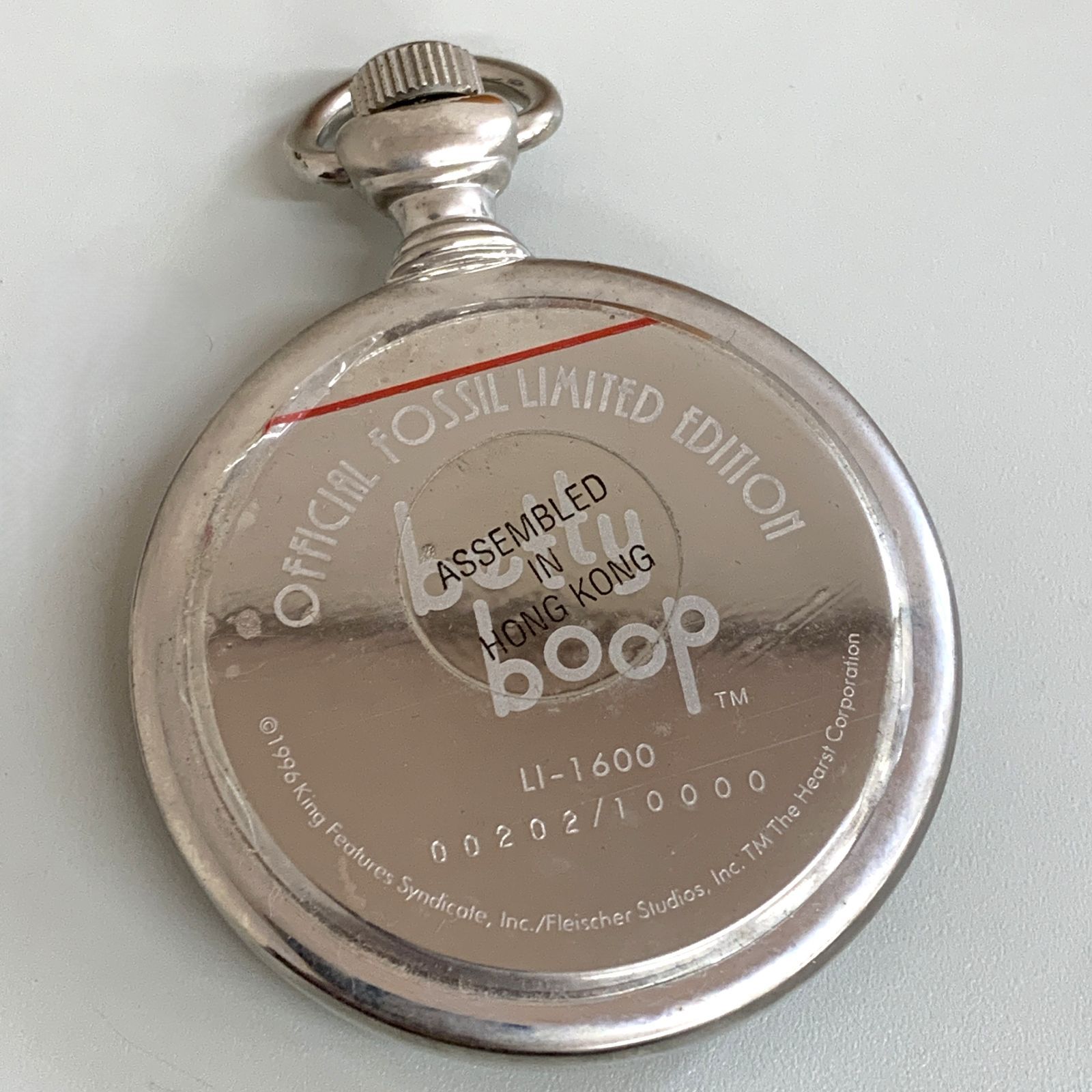 ベティちゃん懐中時計 GT1【ジャンク品】FOSSIL Betty Boop ベティ・ブープ 懐中時計
