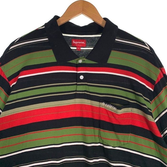 supreme(シュプリーム)23ss マルチストライプポロシャツ新品未使用タグ SUPREME シュプリーム 23SS Multi Stripe Polo マルチストライプ