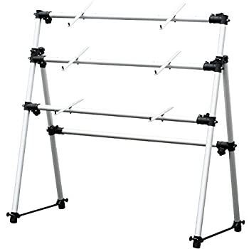 キクタニ キーボードスタンド アルミ製 3段耐荷重 各段各7Kg KS-3S シルバー
