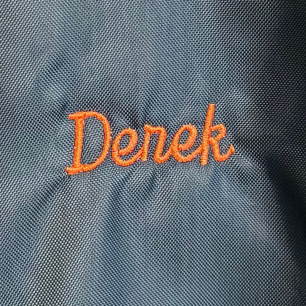 USA製 RENNOC スタジャン インディアン ワンポイントロゴ 刺繍