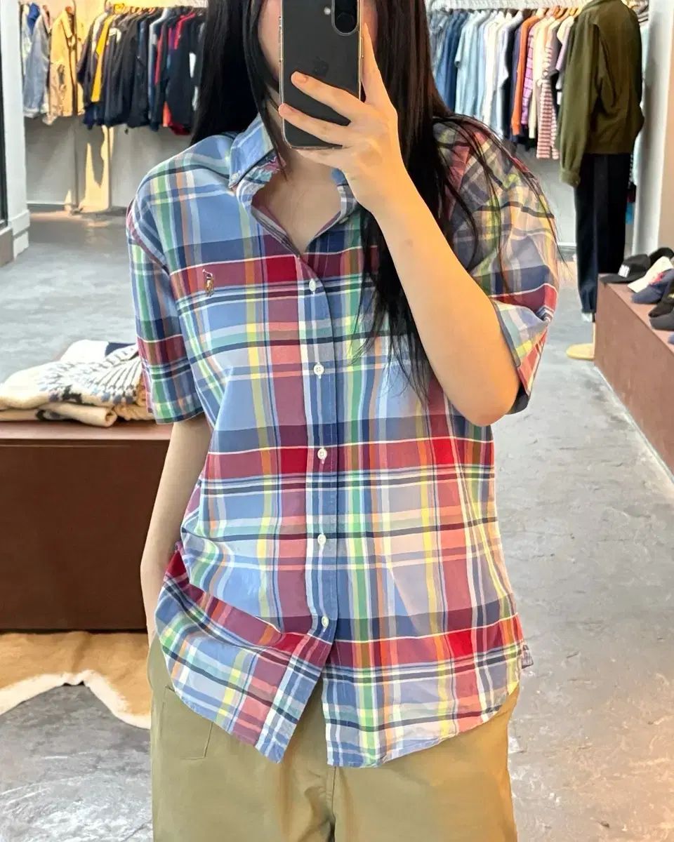 ポロ Ralph Lauren ラルフローレン チェック 半袖 シャツ