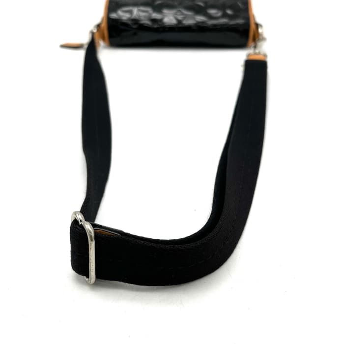 中古】良品 COACH コーチ シグネチャー エナメル × レザー ショルダー  