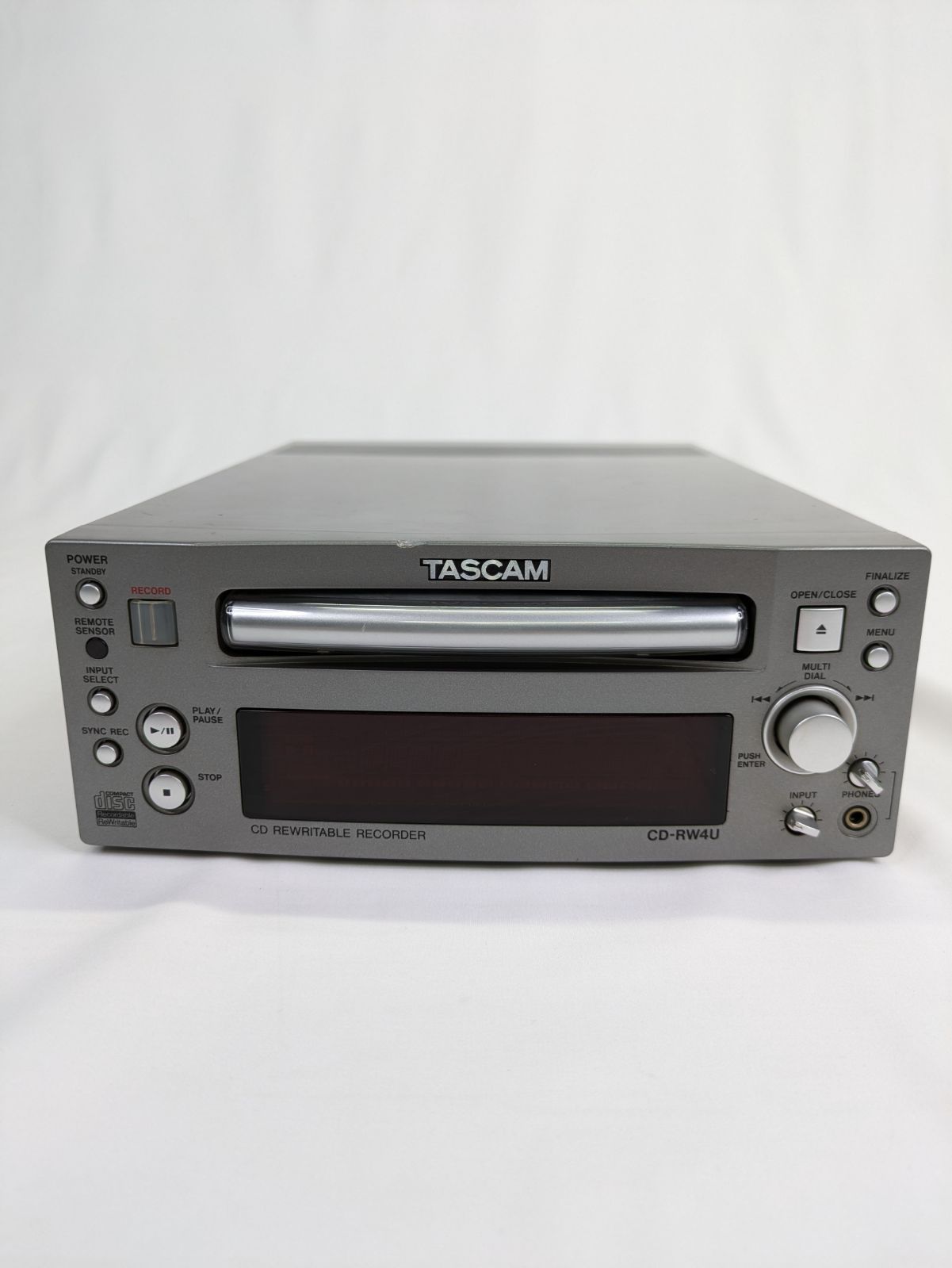 動作 済み TASCAM タスカム CD-RW4U 業務用CDレコーダー CDプレーヤー CD