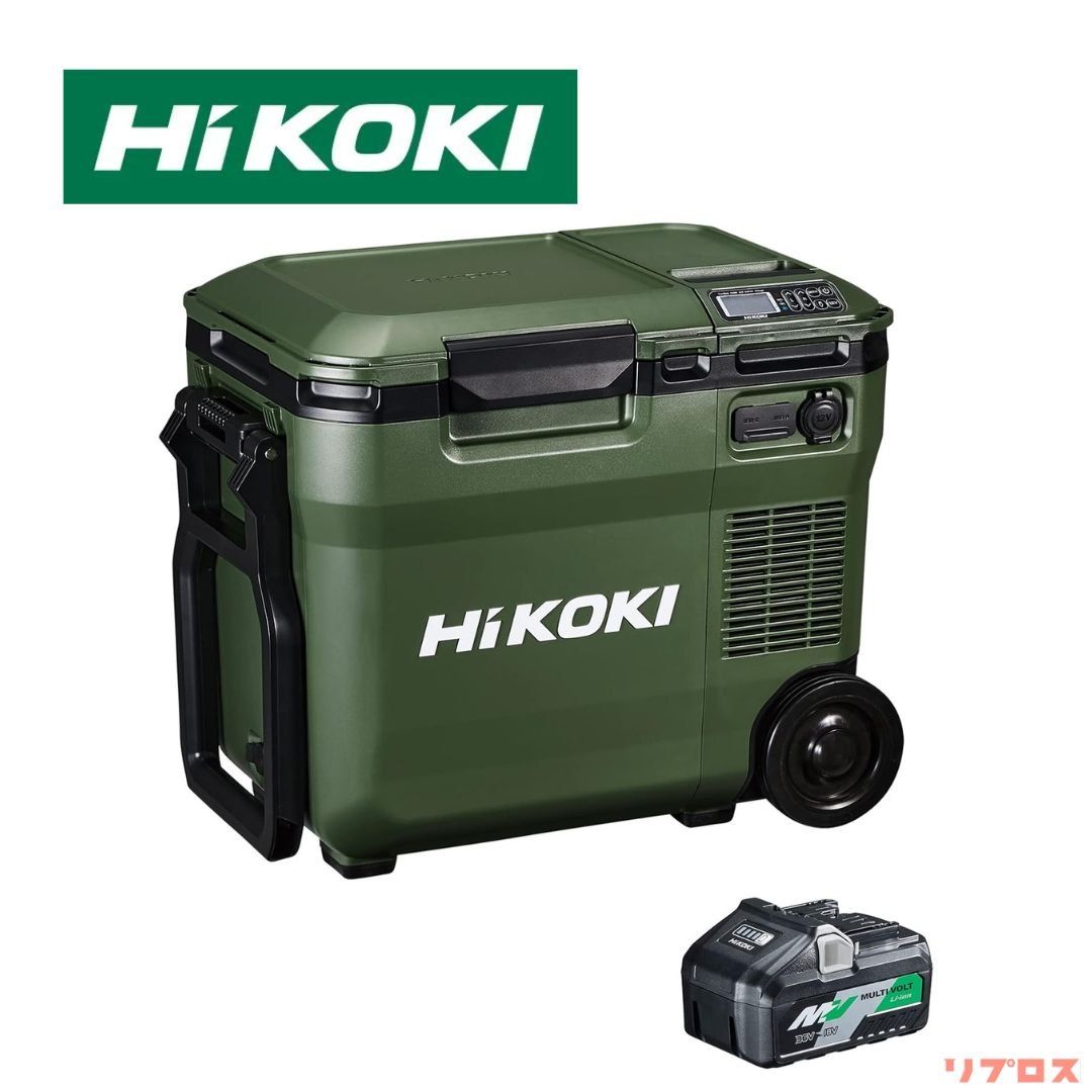 HiKOKI ハイコーキ 18L コードレス冷温庫 UL18DC WMG -18℃〜60℃ バッテリー付 3電源対応 USB DC端子 コンプレッサ式 ポータブル冷蔵庫 アウトドア キャンプ