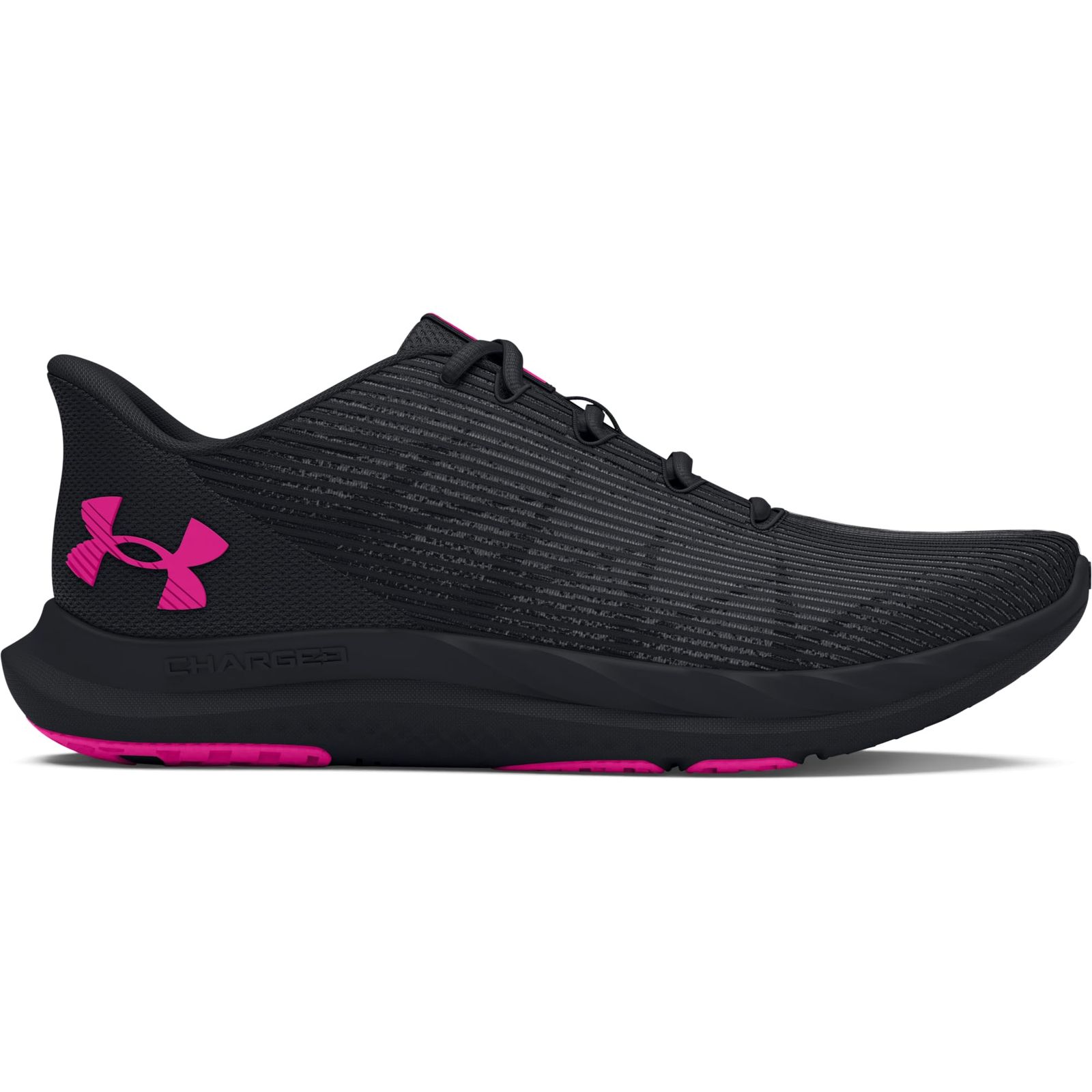 アンダーアーマー UA W Charged Speed Swift Black|Black|Rebel Pink 23.5 ブラック ブラック レベルピンク 23.5 cm