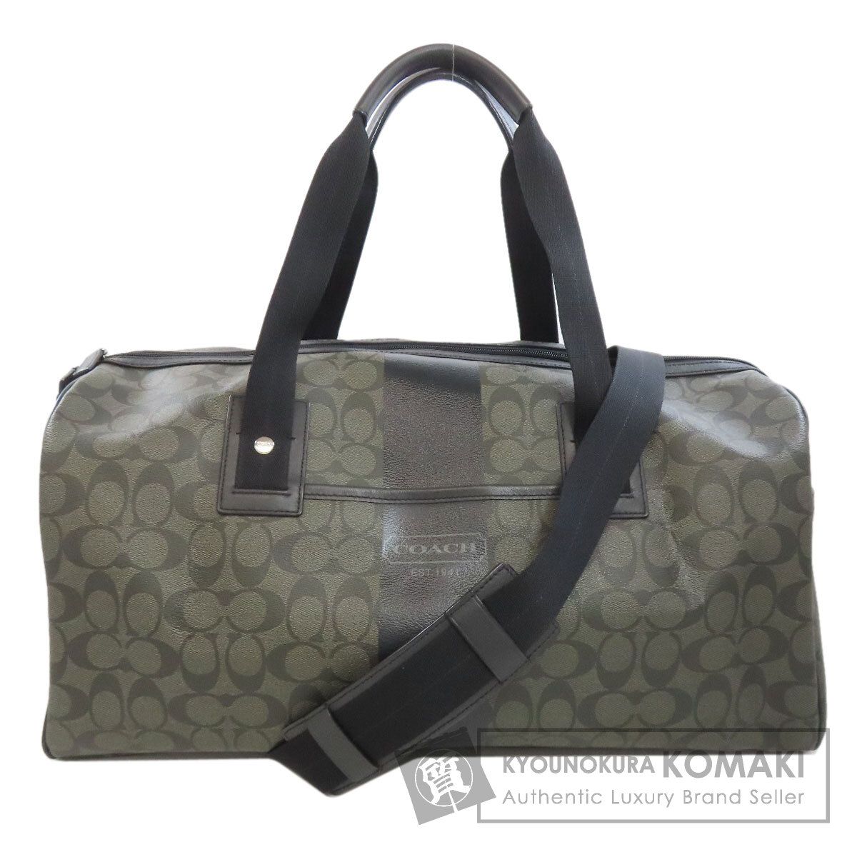 COACH コーチ F77278 シグネチャー 2WAY ボストンバッグ PVC レディース