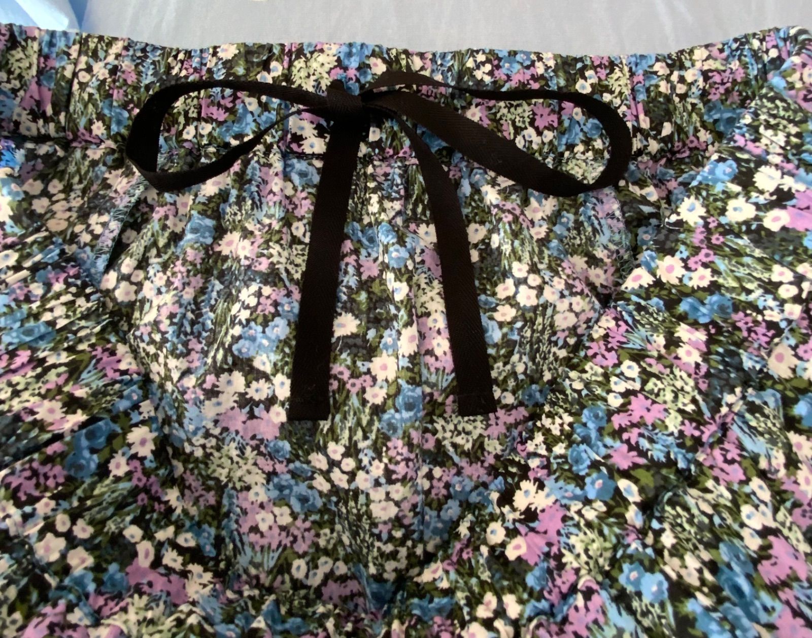 【美品】アデュートリステス フラワープリントスカート　ペチコート 美品】アデュートリステス フラワープリントスカート ペチコート