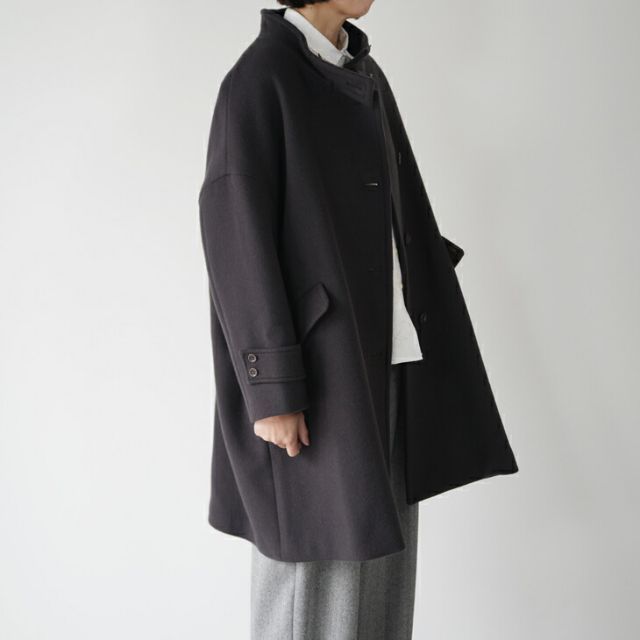 utiliteユティリテ　コート　新品未使用 utilite (ユティリテ) | スタンドカラーコート (black / gray