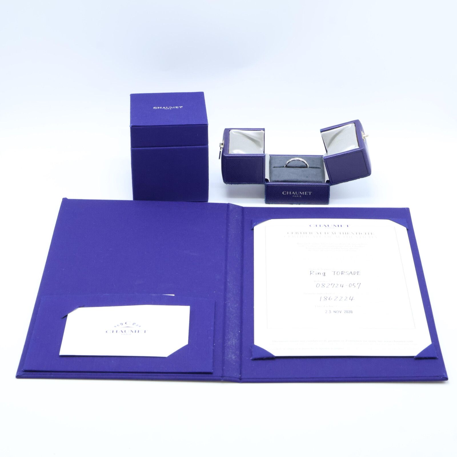 Chaumet ショーメ 新品同様 082724-057 Pt950 TORSADE トルサード  