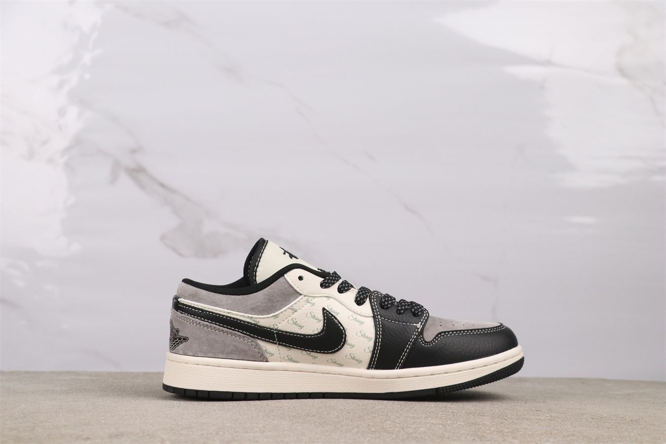 今日 Air Jordan 1 XS6086 - 016 ブラックグレー-MM輸入2