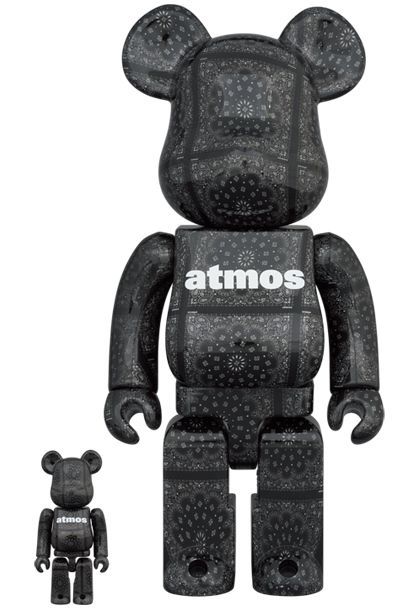 【新品未開封】 BE@RBRICK ベアブリック atmos Black Bandana 100% 400%