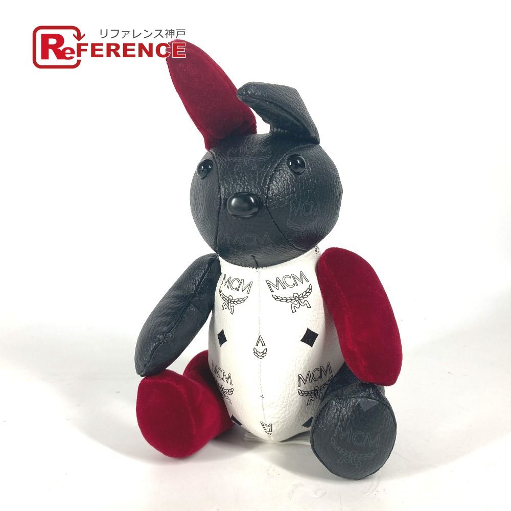 MCM エムシーエム ぬいぐるみ ヴィセトス うさぎ ラビット ロゴ レザー