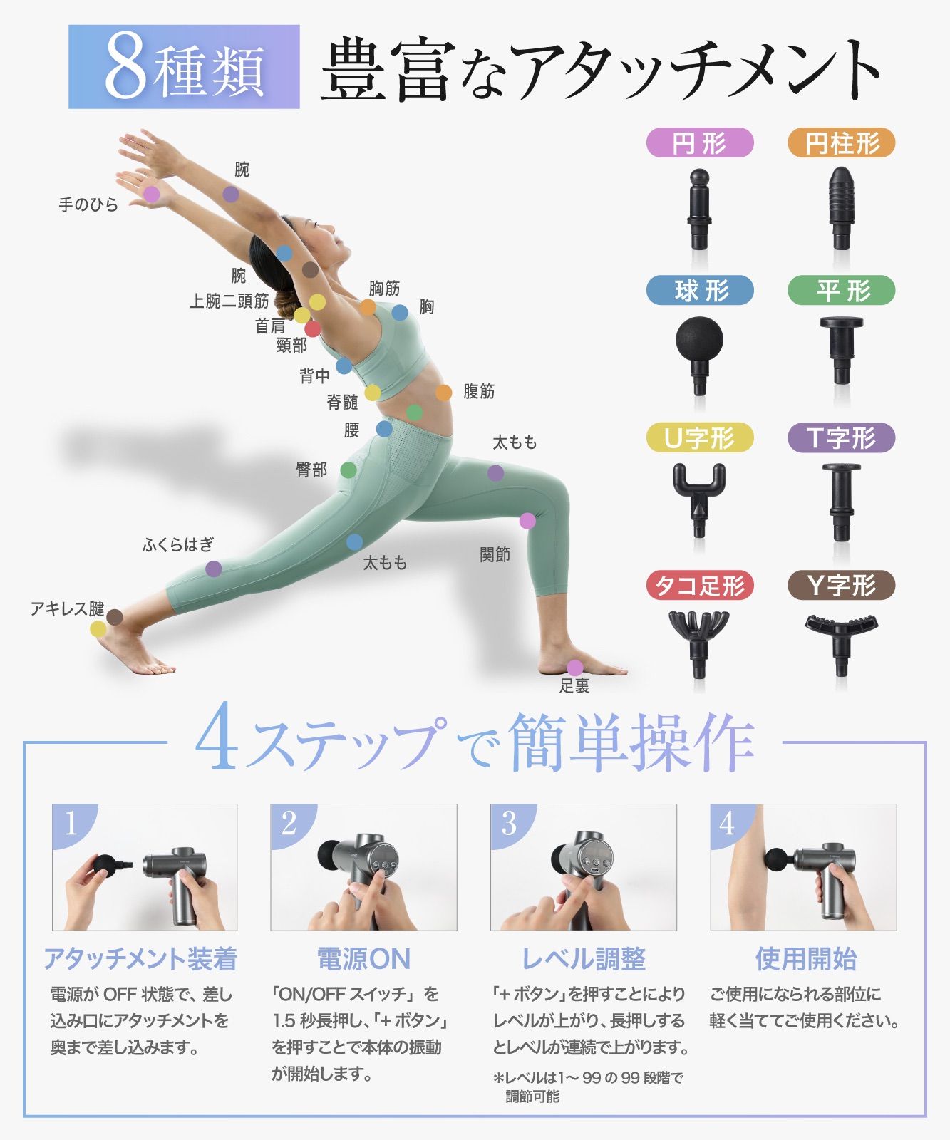 techez」 MINIハンディガン V3-pro【2024モデル】マッサージガン
