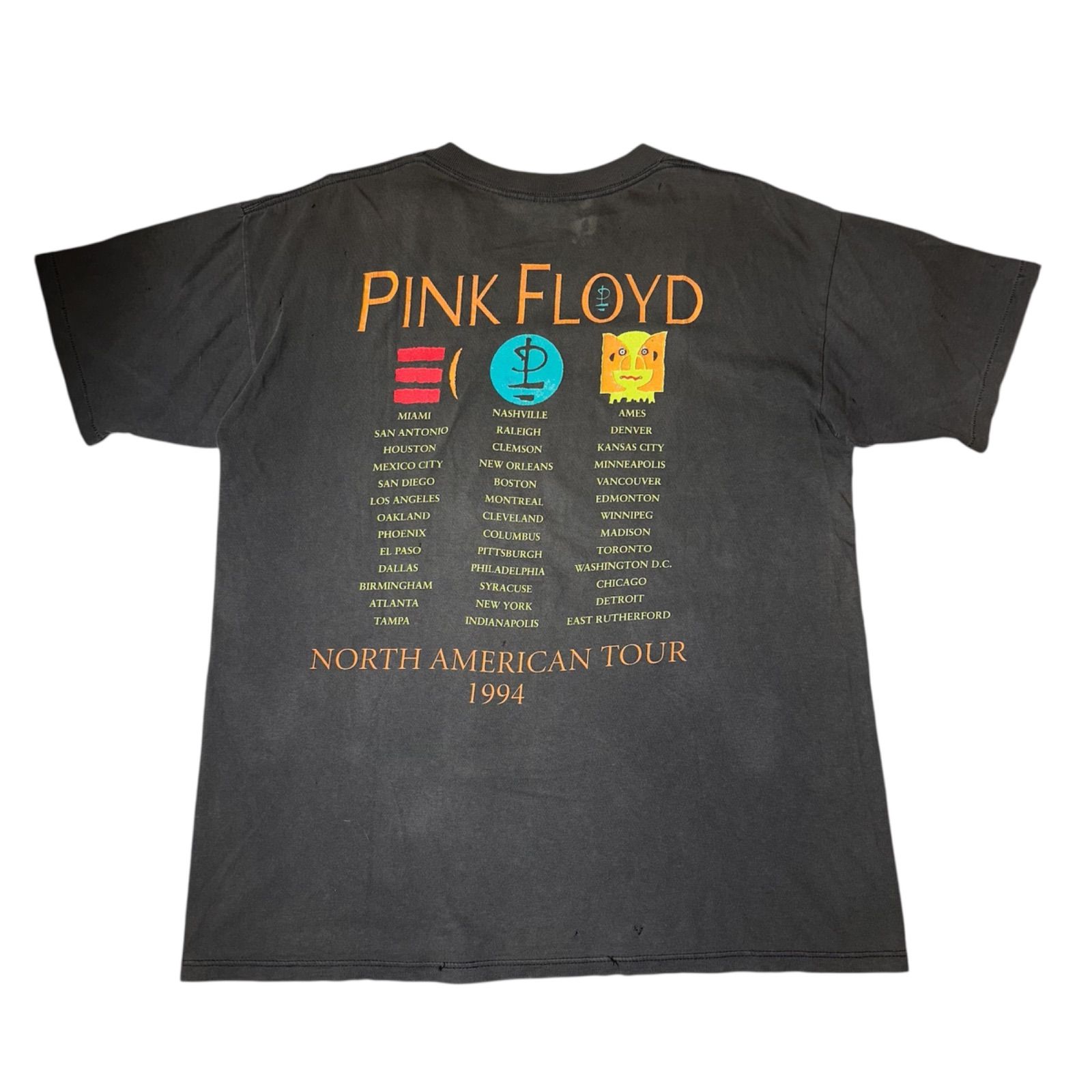70】90's PINK FLOYD Tシャツ ピンクフロイド フェード BROCKUM