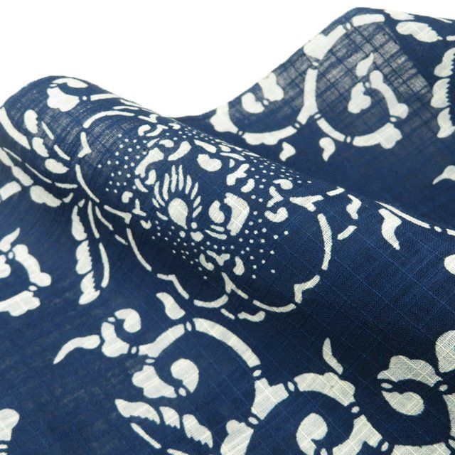 平和屋本店□極上 夏物 浴衣 有松鳴海絞り 反物 着尺 湯のし前 花繋ぎ