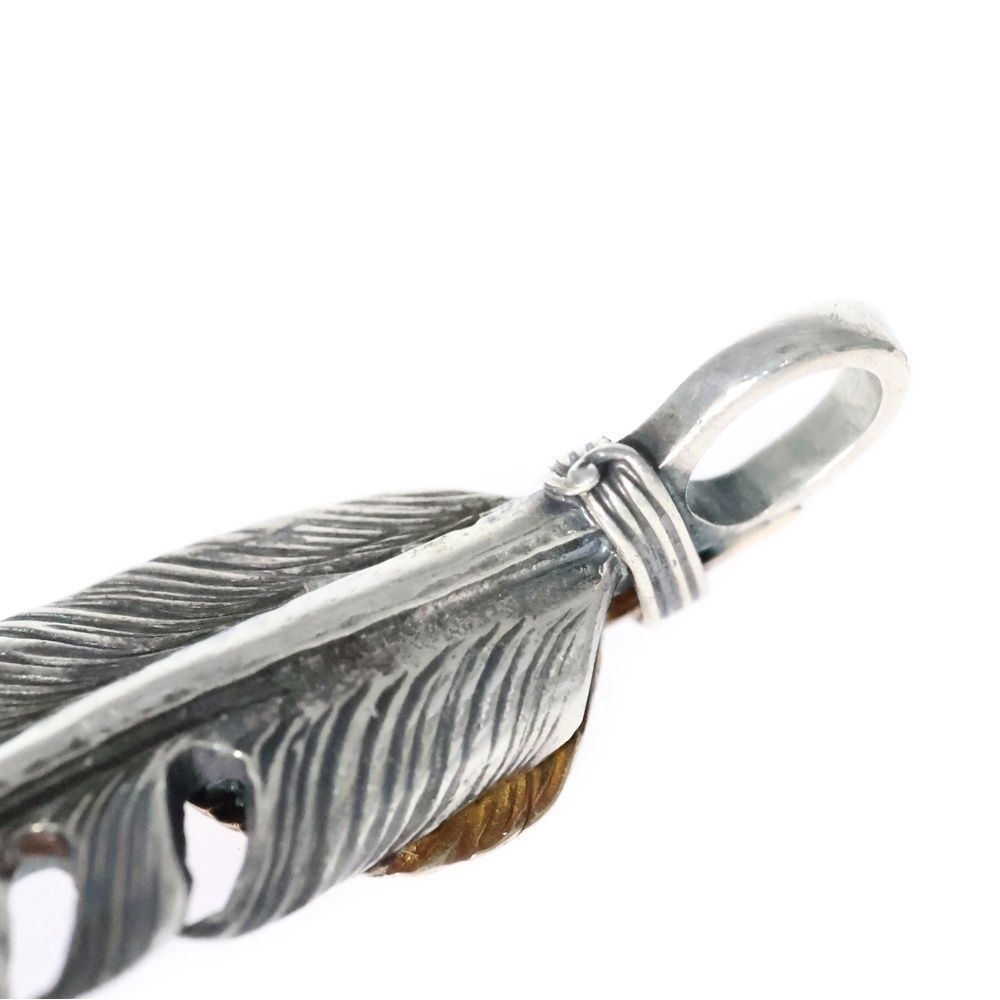 アリゾナフリーダム 上銀ハートフェザー50mm チェーンセット ARIZONA FREEDOM (アリゾナフリーダム) T-50f K18 上金 ハート