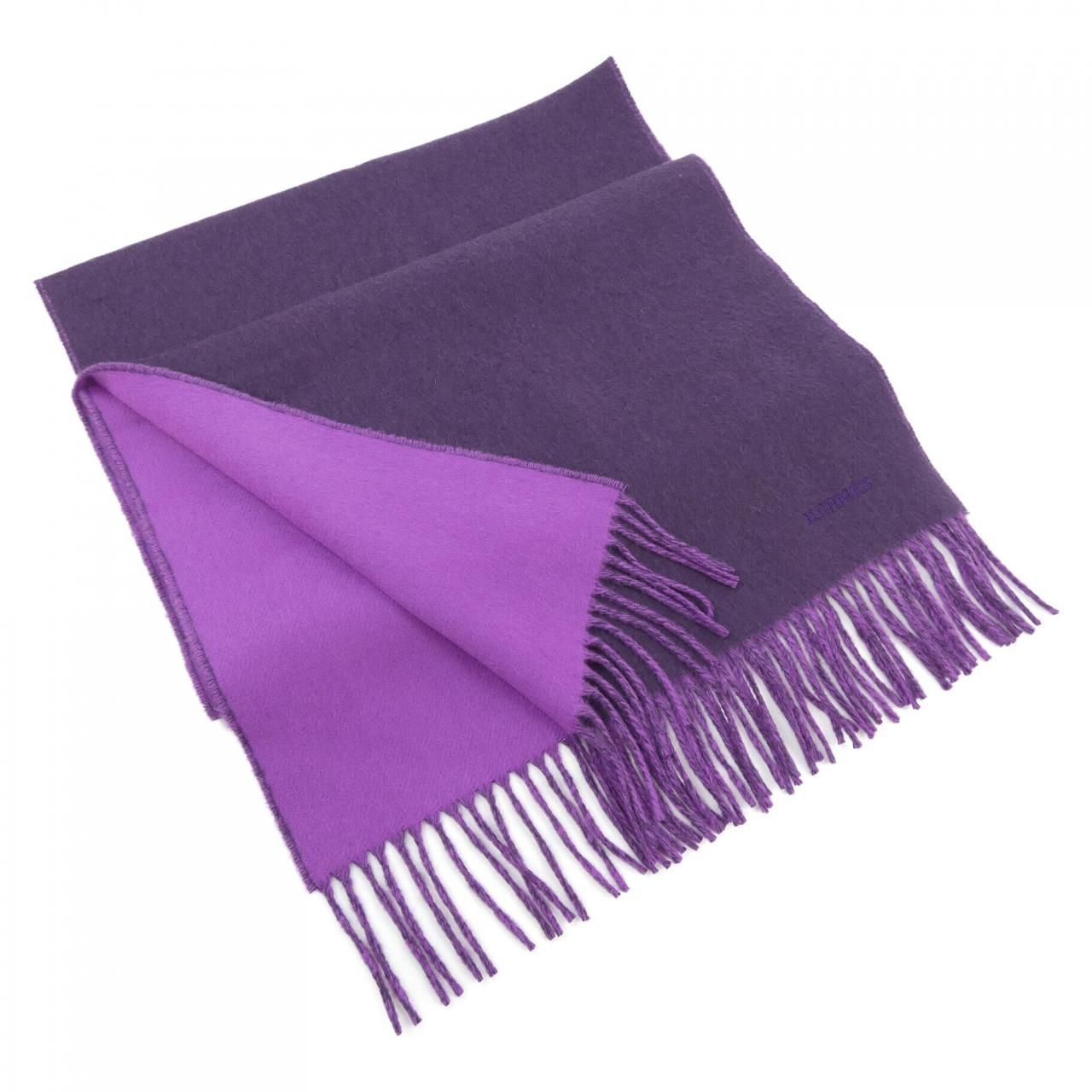 エルメス HERMES MUFFLER HERMES】エルメス カシミヤマフラー