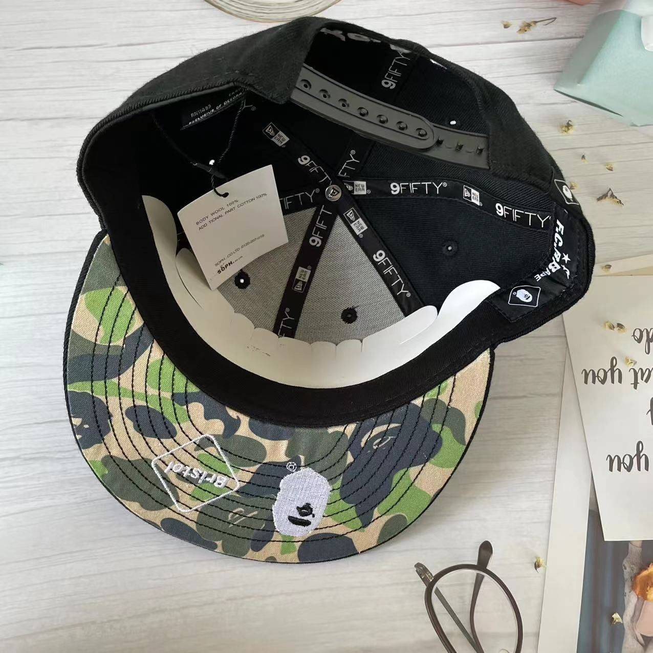 新品未使用】A Bathing Ape F.C.R.B. キャップ 黒 - メルカリ