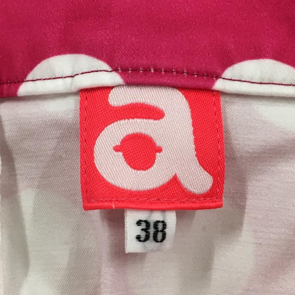 アルチビオ スカート ピンク×白 ドット レディース 38(M) ゴルフウェア