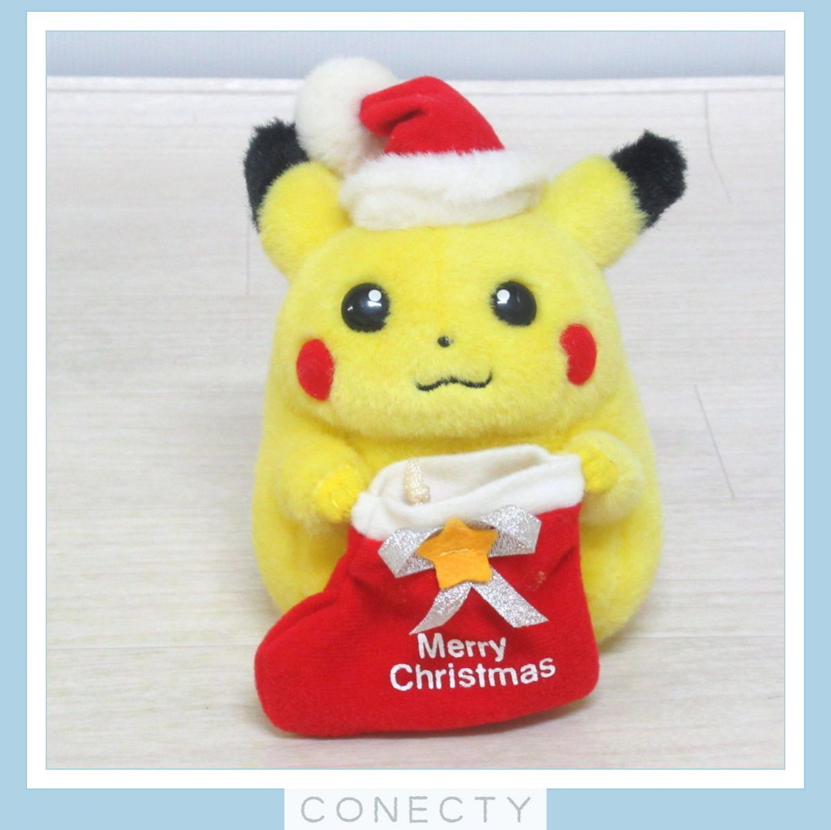 TOMY 初期 ピカチュウ サンタ ぬいぐるみ トミー クリスマス Pikachu Xmas Christmas ポケットモンスター ポケモン 当時物  希少【R4【S1