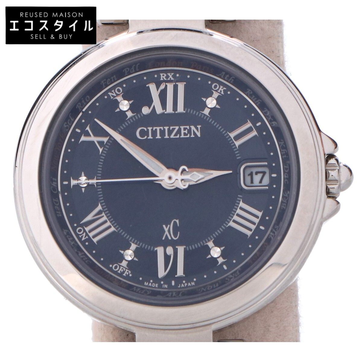 CITIZEN シチズン EC1030-50L XCクロスシー 光発電エコ ドライブ ワールドタイム 電波
