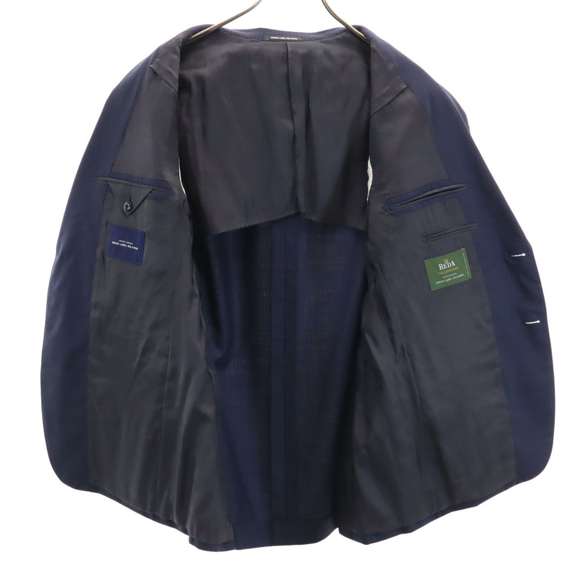 【人気ネイビー】Green Label Relaxing 最高級生地DRAGO green label relaxing グリーンレーベルリラクシング ウール100