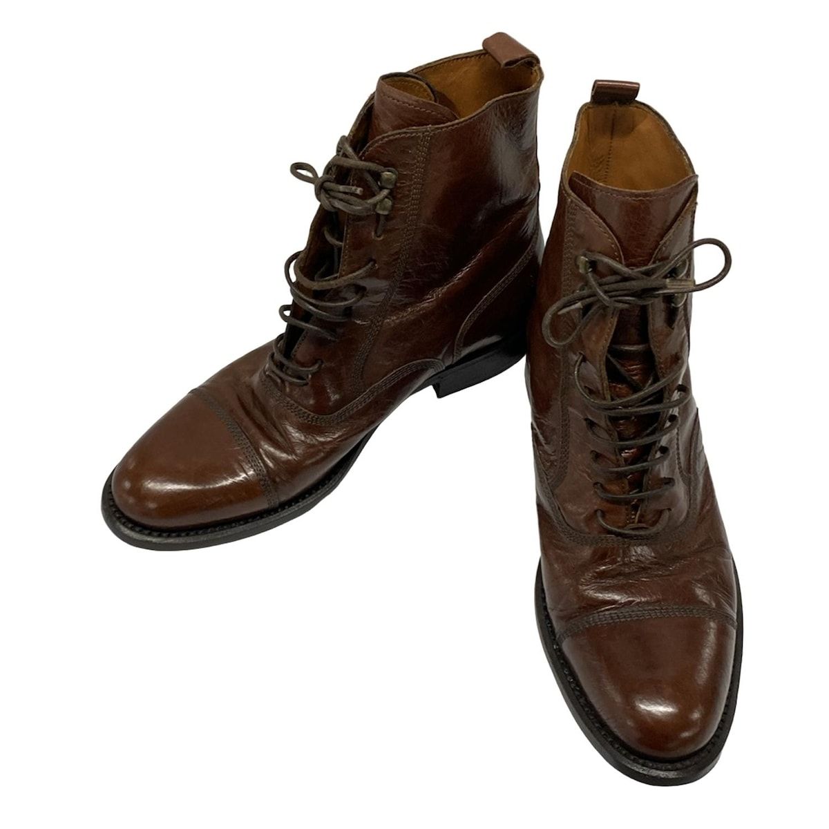 SARTORE サルトル ショートブーツ 37 レディース - ダークブラウン レザー