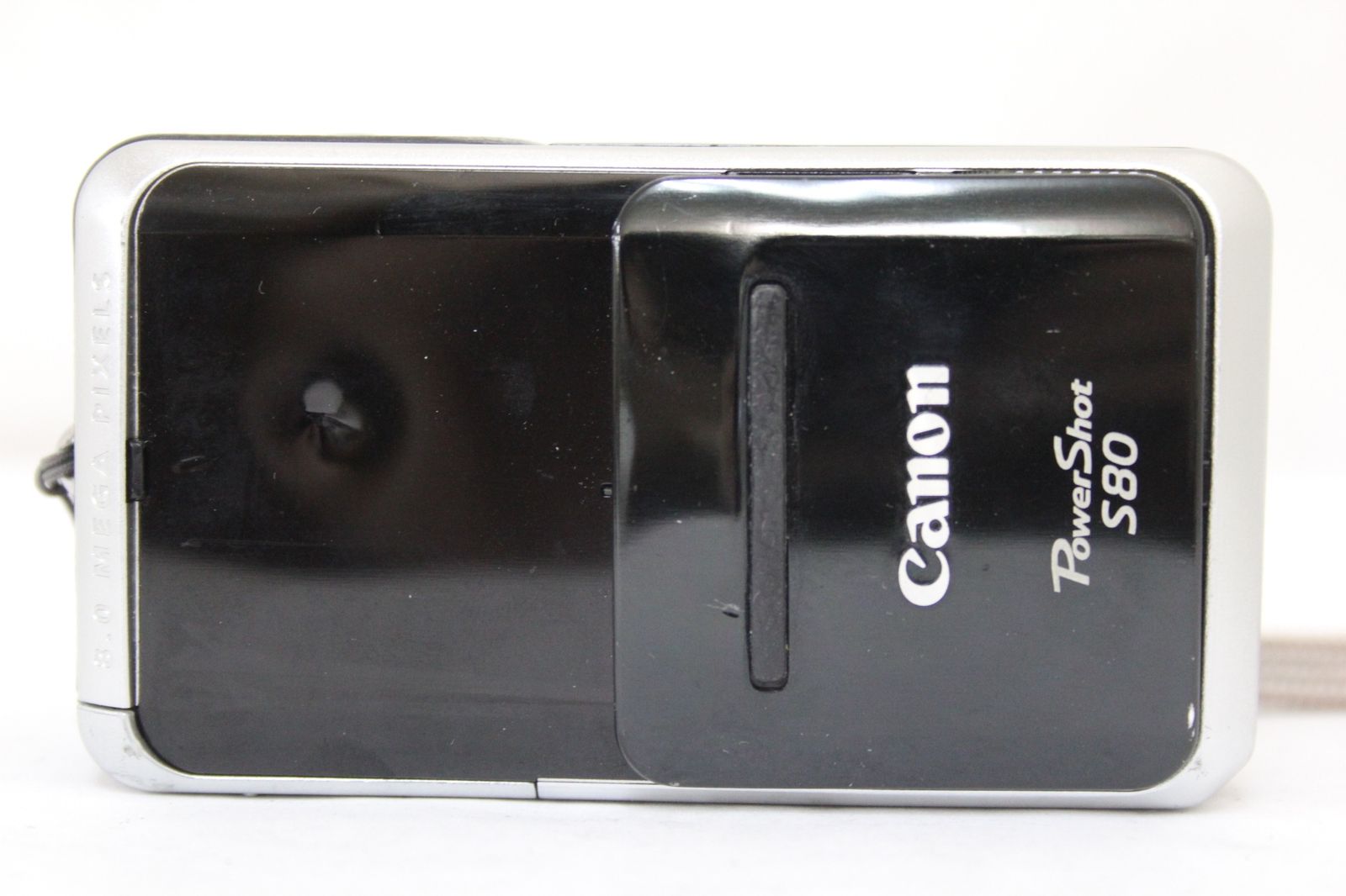 返品保証】 キャノン Canon PowerShot S80 ブラック 3.6x バッテリー 