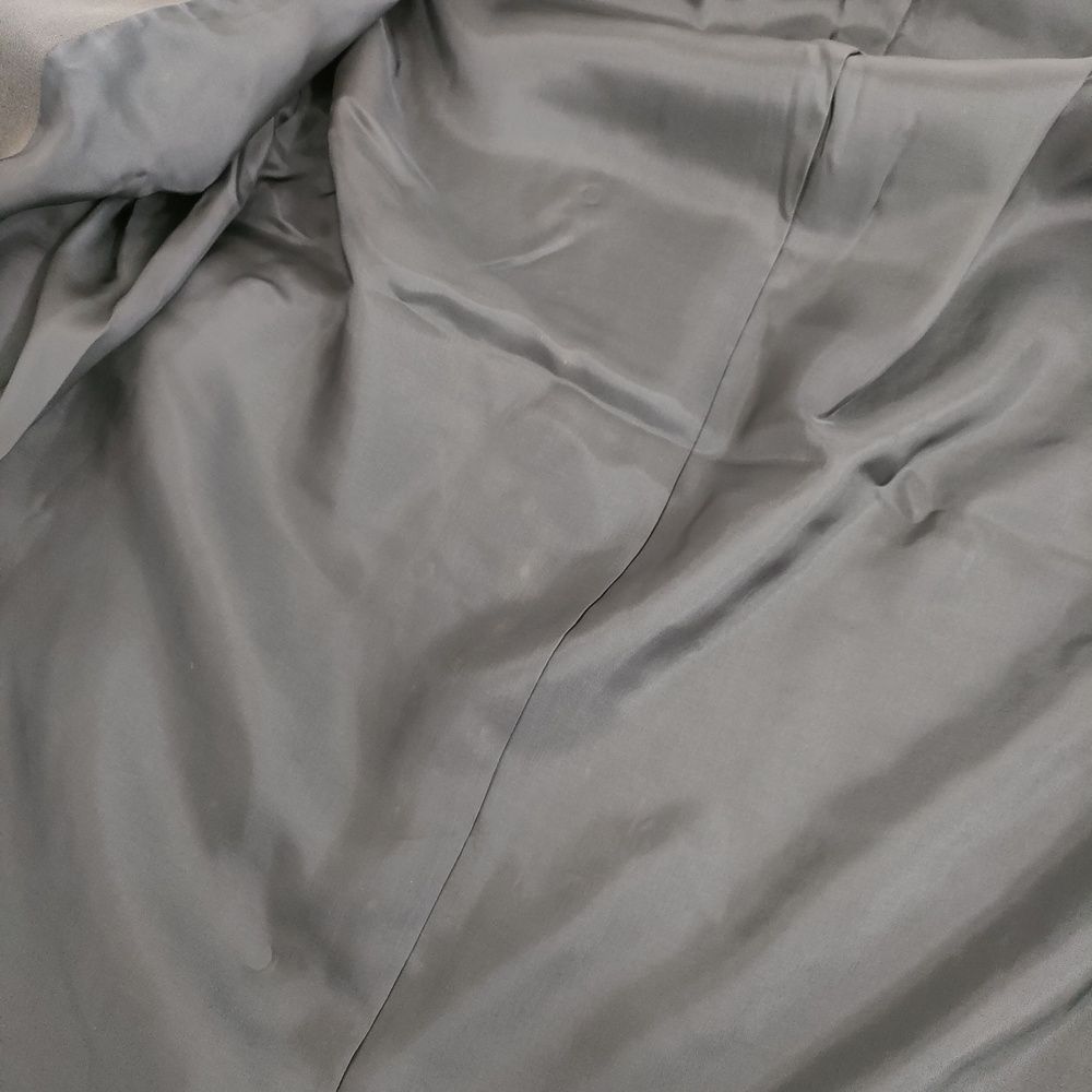 JURGEN LEHL グレー ジャケット M　美品♡ JURGEN LEHL シルク100％ 肩パッド入り J0114FJ831 サイズM