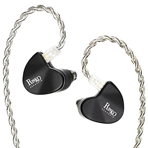 Rinko SeeAudio x Z Reviews Rinko 1 ダイナミック ドライバー +1平面駆動 イヤホン インイヤー モニター、ハイブリッド ドライバー HiFi IEM カスタマイズされたシリコンフォーム イヤー チップを装備したインイヤー イ