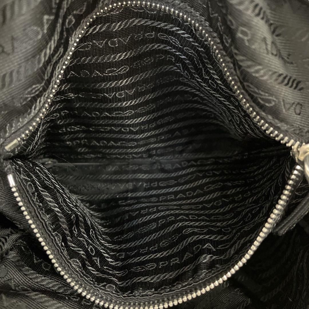 希少 プラダ 三角ロゴ ナイロン 黒 ブラック ショルダーバッグ 4681