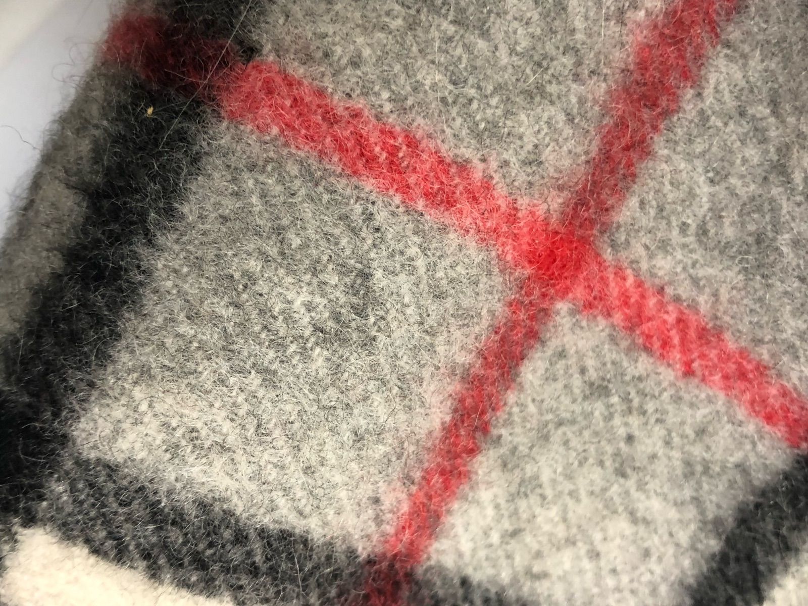 Burberrys バーバリー カシミヤ グレーチェック マフラー 18695309
