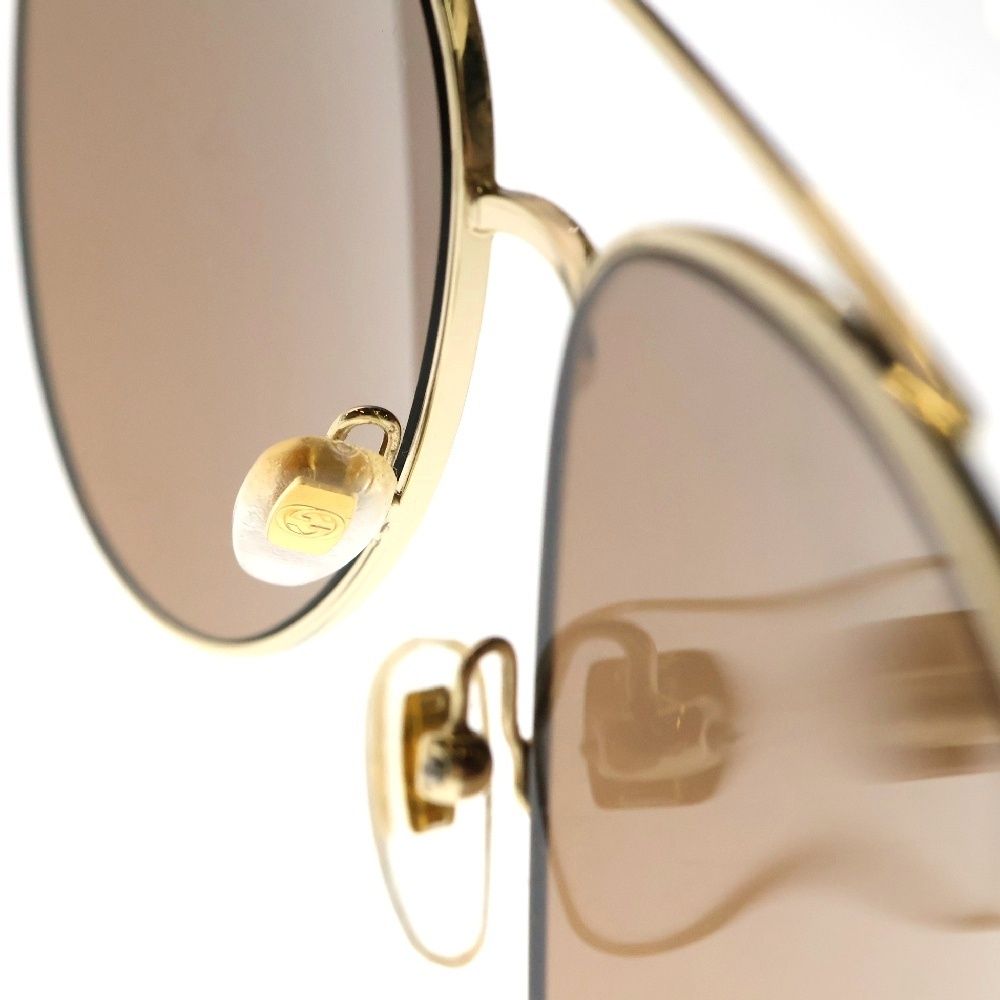 GUCCI アイウェアチェーン付き ティアドロップ サングラス GG1088S グッチ サングラス GUCCI GG1088S 001 61サイズ ティアドロップ