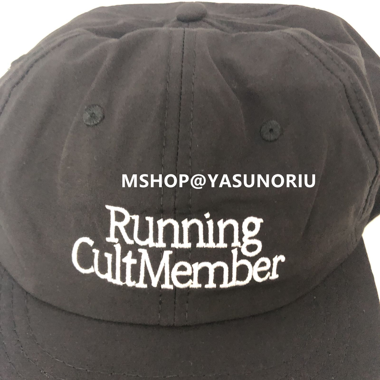 Satisfy Running Cap 刺繍 黒 キャップ - メルカリ
