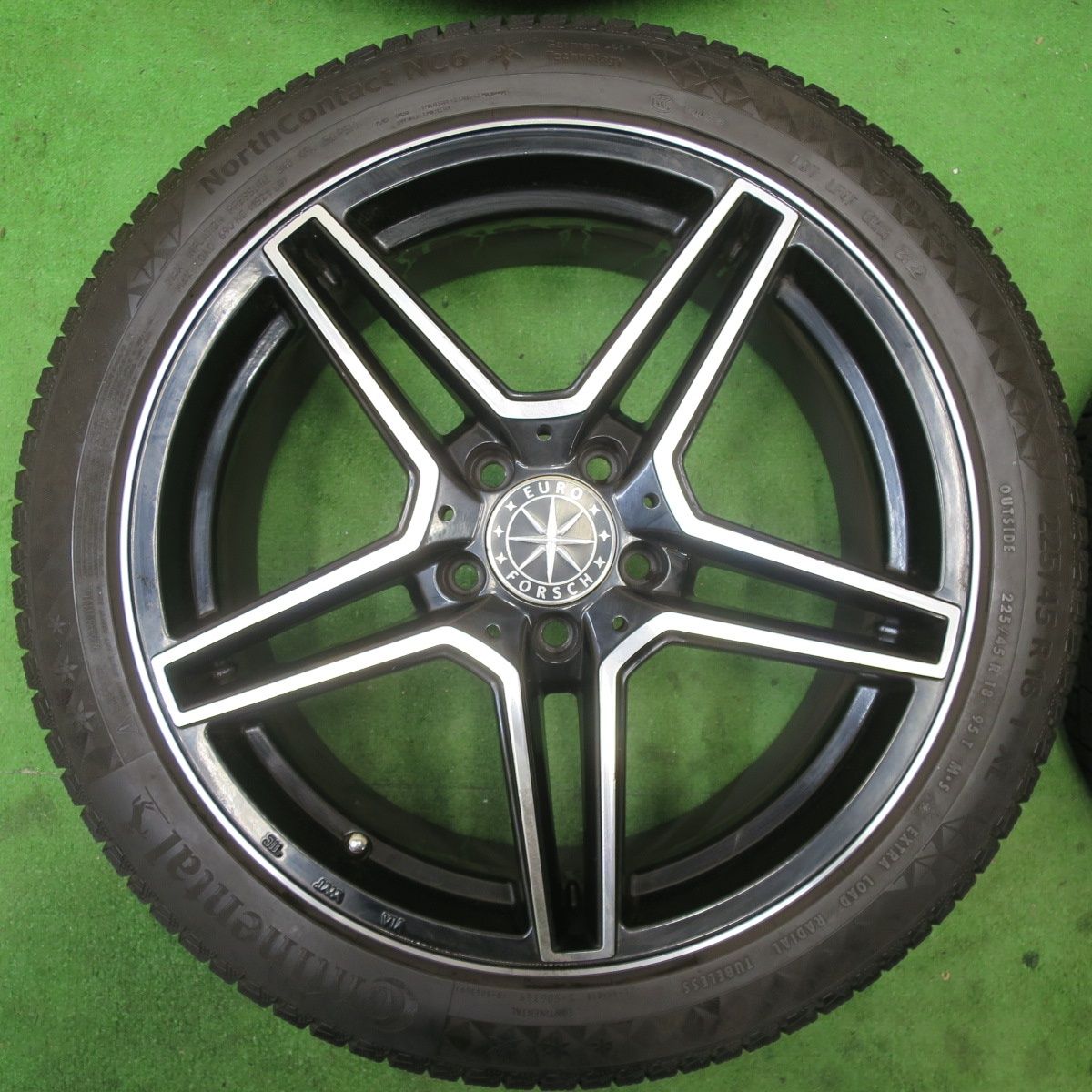 4本価格！22年☆ベンツ 等 EURO FORSCH 225/45R18 スタッドレス 