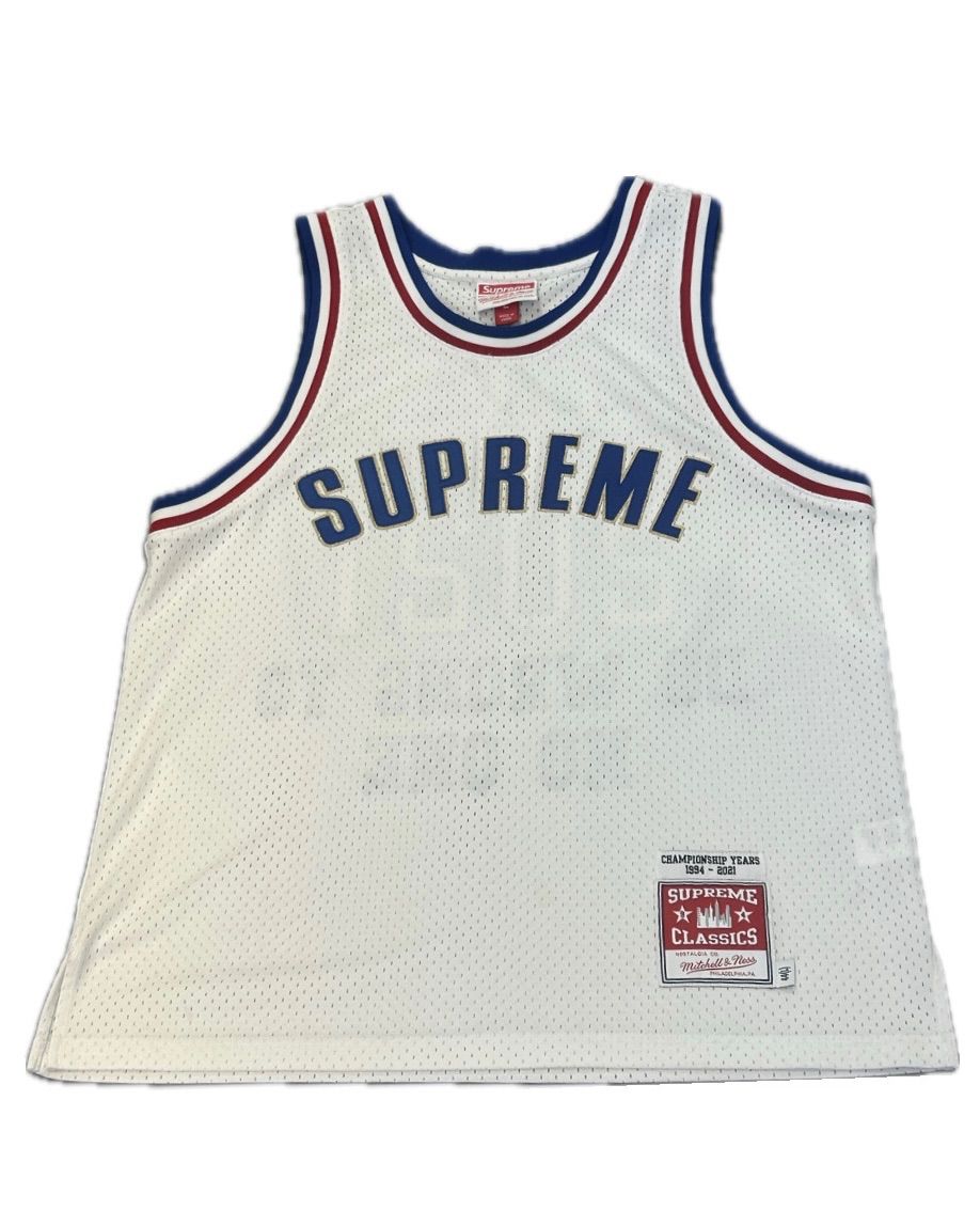 Supreme Mitchell-Nessコラボ バスケットボールシャツ Lサイズ 雑色店