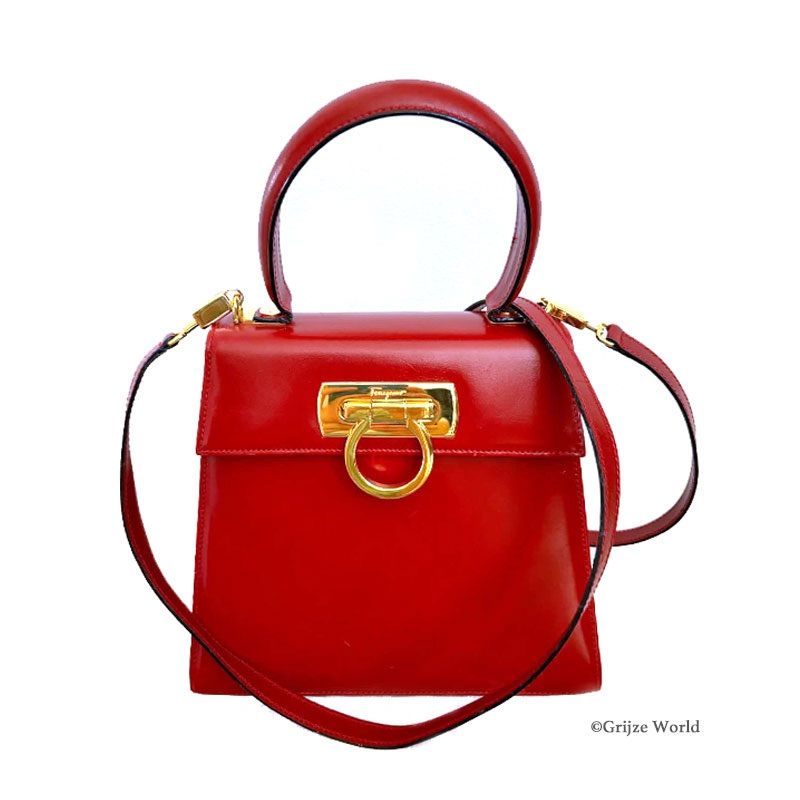FERRAGAMO Iconic Top Handle トップハンドルバッグ ランクAB FERRAGAMO Iconic Top Handle トップハンドルバッグ ランクAB