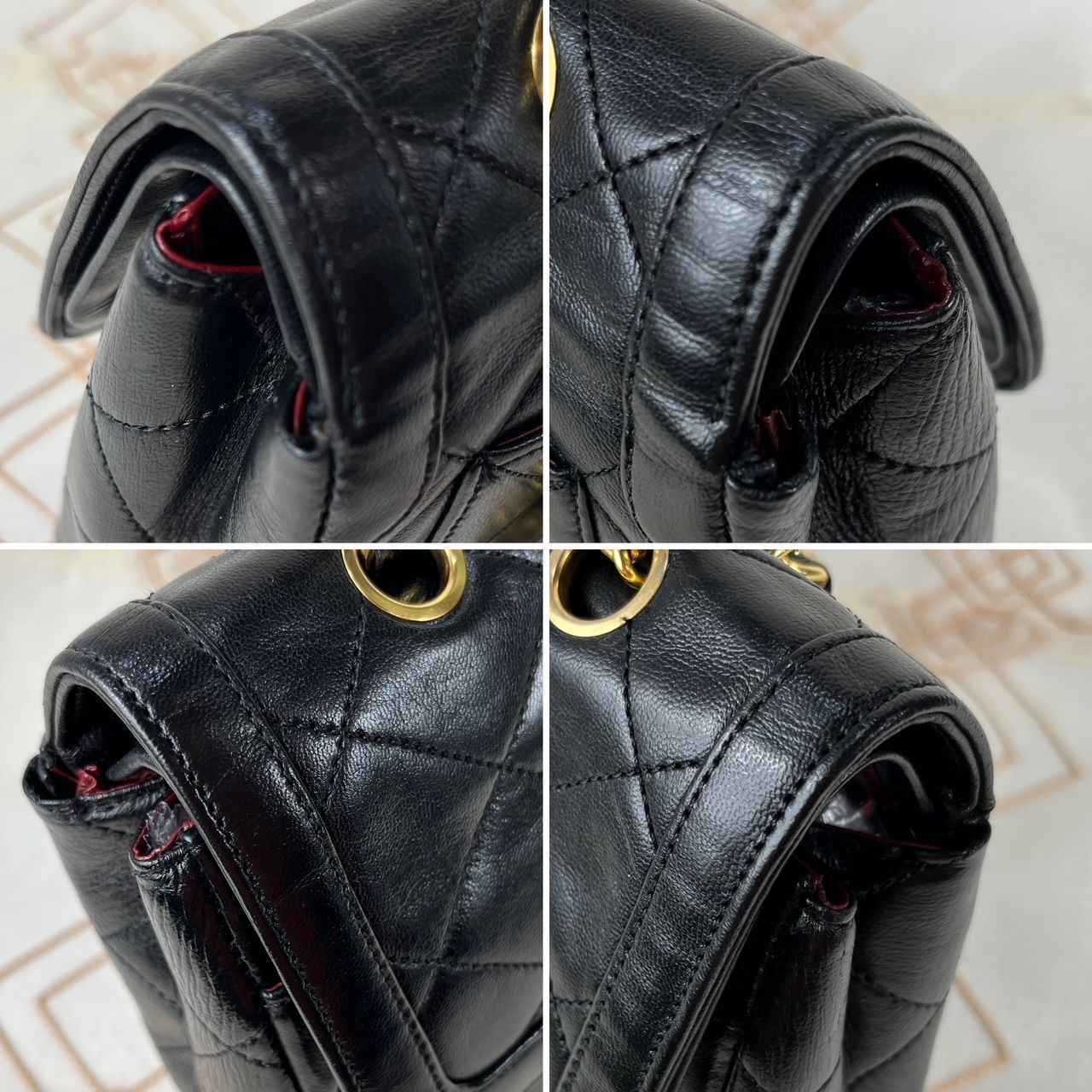 ☆極美品☆ CHANEL シャネル マトラッセ 25 ラムスキン レザー W  