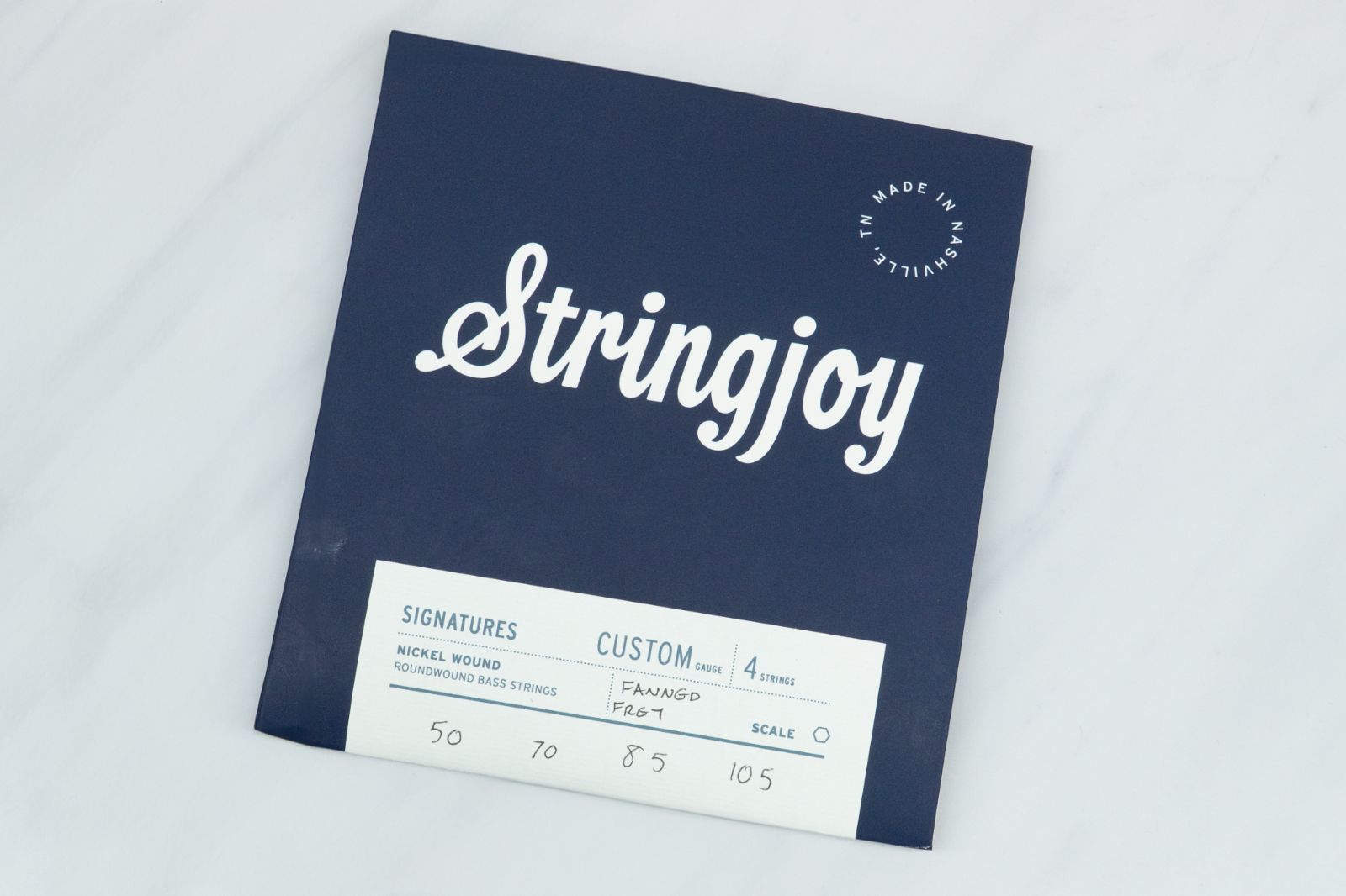 【new】Stringjoy / JBNF4MD 4st E.Bass Fanned Fret Medium (Nickel) .050/.070/.085/.105【横浜店】
