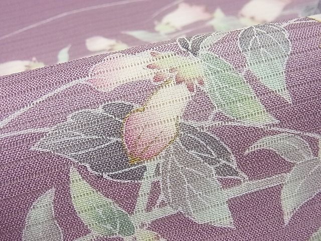 平和屋1□極上 夏物 東京友禅 手描き 加納知之 九寸名古屋帯 絽縮緬