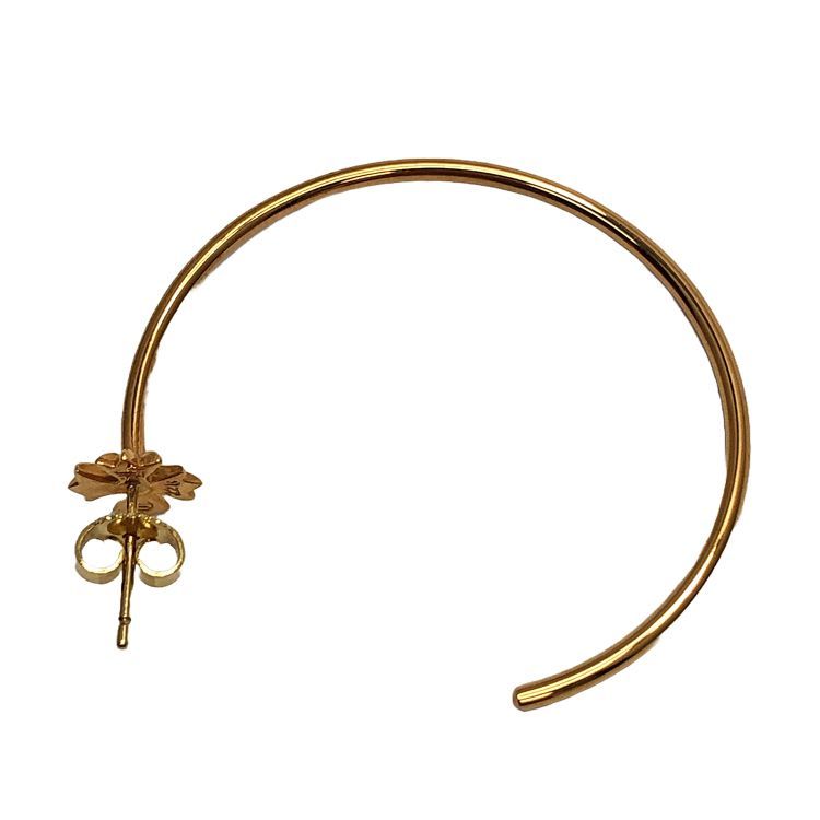 22k スクロールフープピアス　両耳　ゴールド　唐草　メンズ 22k スクロールフープピアス 両耳 ゴールド 唐草 メンズ 22k